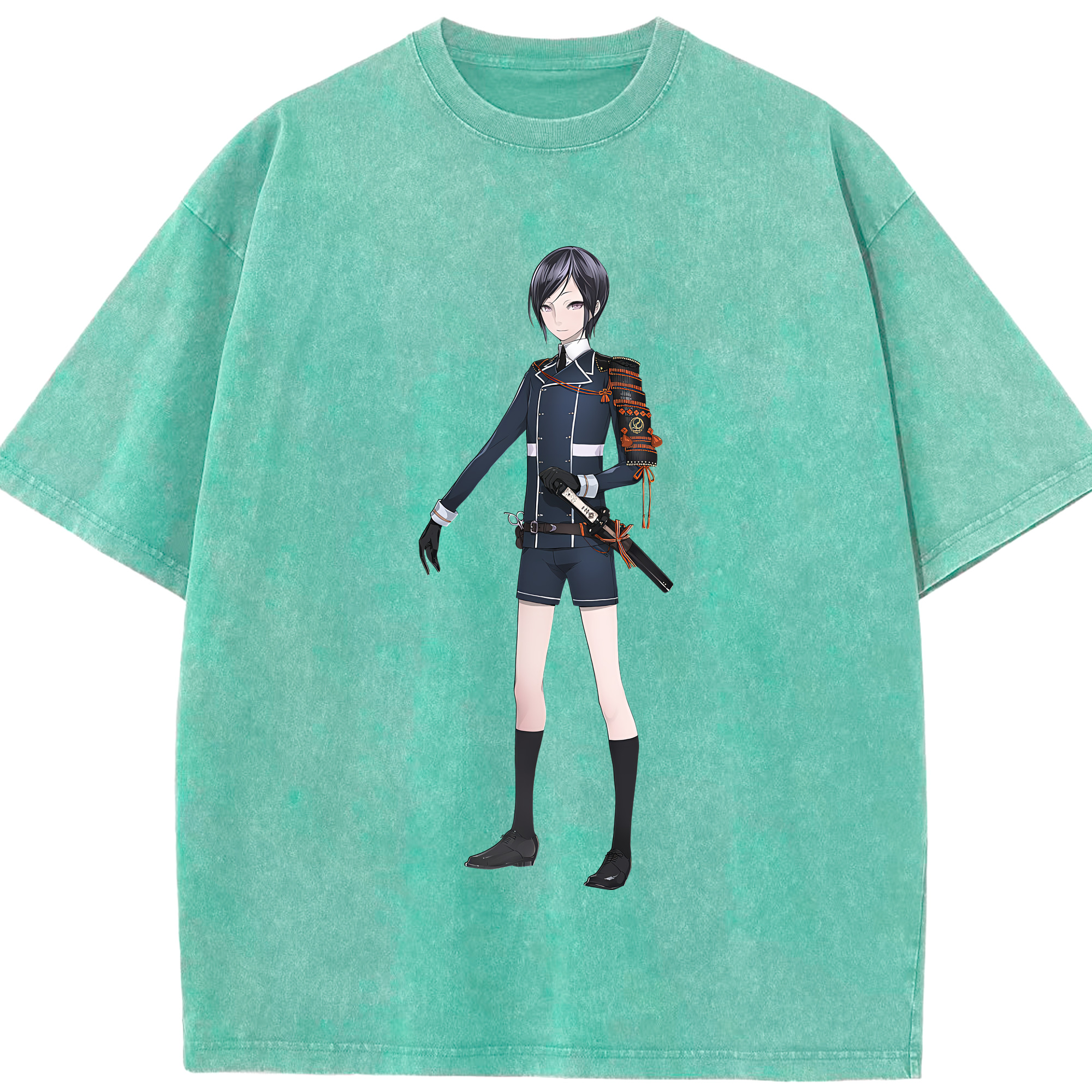 （画像用） 刀剣乱舞 Touken Ranbu 綿100% ヴィンテージ風 半袖Tシャツ（フロントプリント）